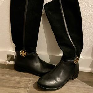 Tory Burch Miller 25mm Suede Boots 10